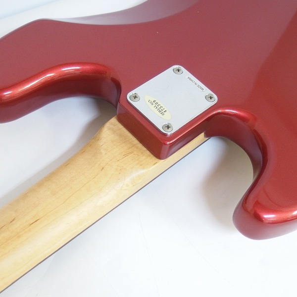 実際に弊社で買取させて頂いた★【ジャンク】BUSKER'S/バスカーズ ジャズベース タイプ メタリックレッド 4弦エレキベースの画像 8枚目