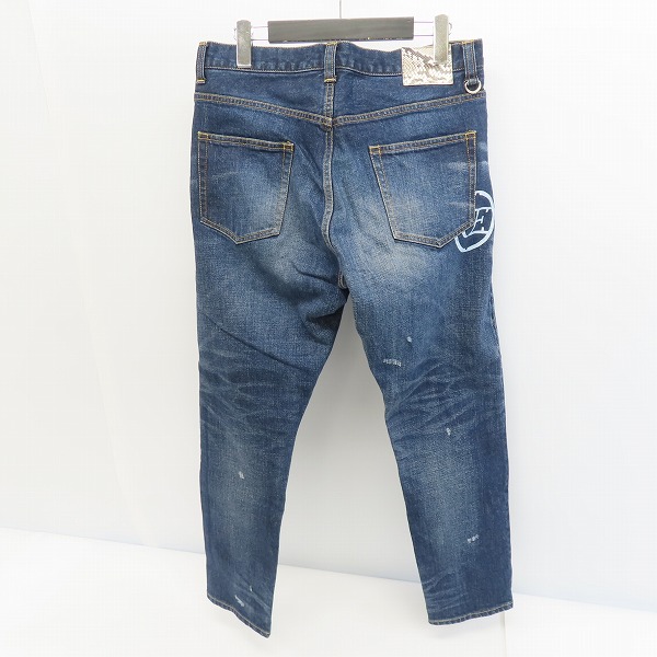 実際に弊社で買取させて頂いたuniform experiment/ユニフォームエクスペリメント 21AW ダメージデニムパンツ UE-212033/2の画像 1枚目