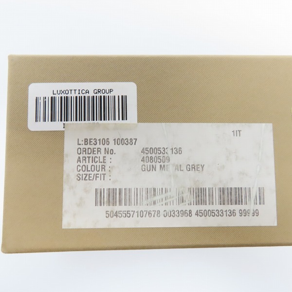 実際に弊社で買取させて頂いたBURBERRY/バーバリー サングラス/アイウェア B.FLIGHT COLLECTION B 3106 1003/87の画像 9枚目