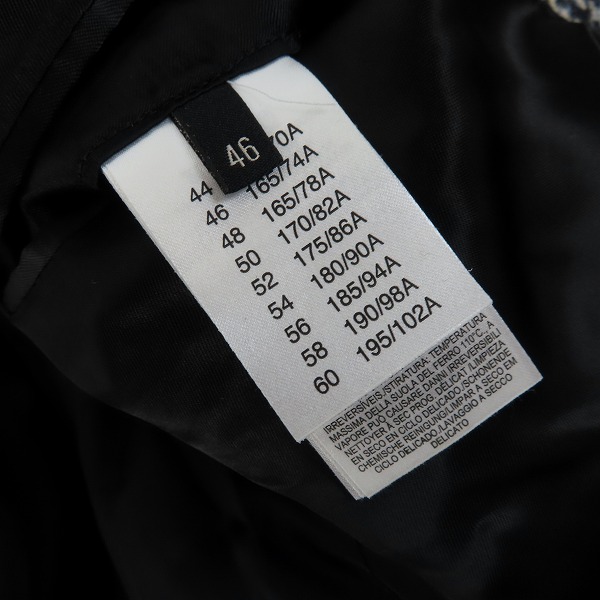 実際に弊社で買取させて頂いたdunhill/ダンヒル 千鳥格子柄 チェスターコート Size：46の画像 3枚目