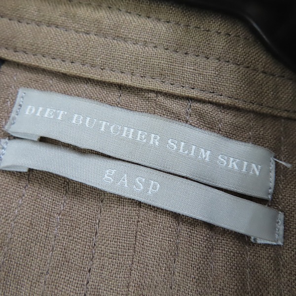 実際に弊社で買取させて頂いたDIET BUTCHER SLIM SKIN/ダイエット ブッチャースリムスキン gASP ダメージ加工 トレンチコート/1の画像 2枚目