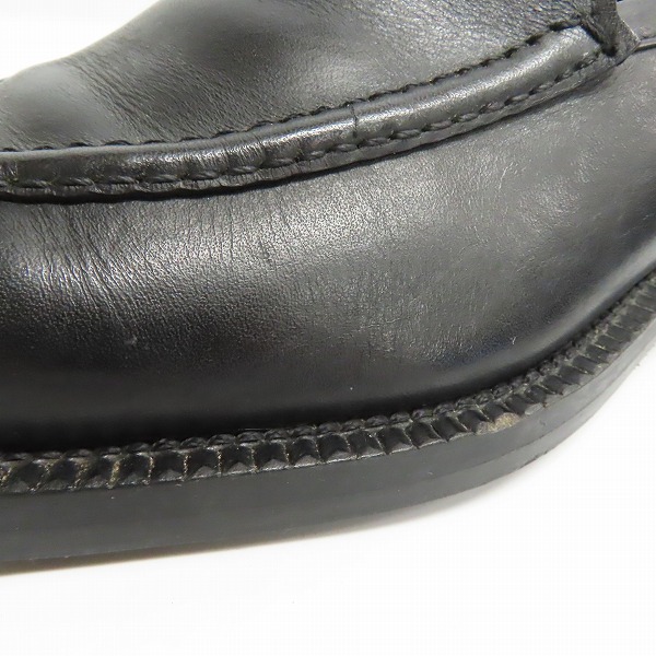 実際に弊社で買取させて頂いたGIORGIO ARMANI/ジョルジオアルマーニ Uチップ スリッポン レザーシューズ/43の画像 7枚目