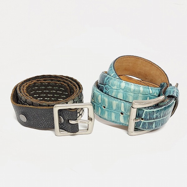 実際に弊社で買取させて頂いたRUGBY ラルフローレン/プラダ/HTC他 スタッズ/レザー/リング/ガチャベルト おまとめ10点の画像 2枚目