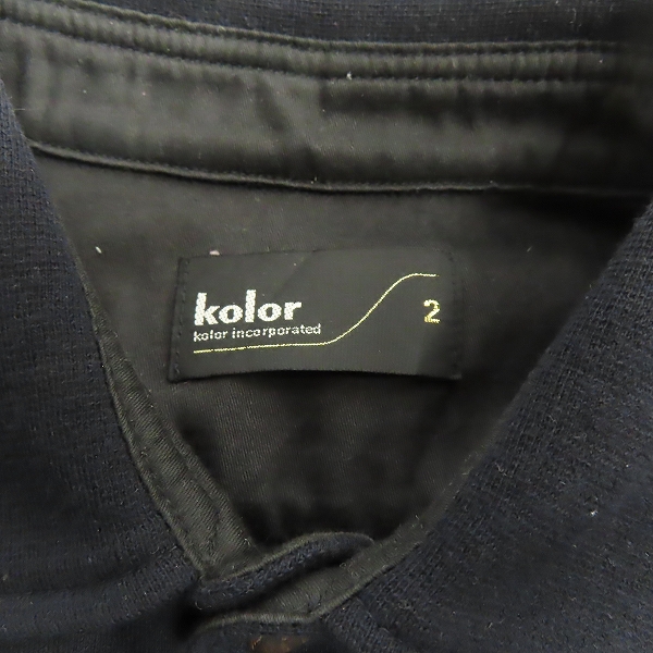 実際に弊社で買取させて頂いたkolor/カラー 長袖シャツ ウール 11WCM-T10203/2の画像 2枚目