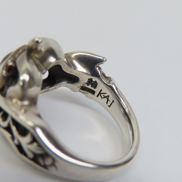 実際に弊社で買取させて頂いたBloody Mary/ブラッディマリー KAI 2008Xmas限定 鬼火リング/19号の画像 6枚目