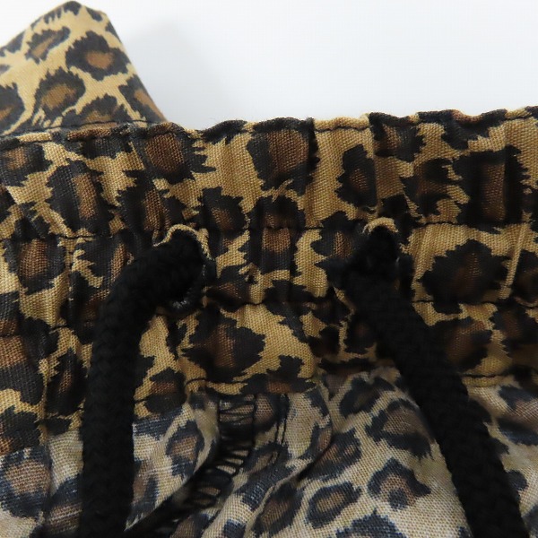 実際に弊社で買取させて頂いた【未使用】uniform experiment/ユニフォームエクスペリメント 18SS LEOPARD EASY SHORTS/レオパード ショーツ UE-180016/3の画像 4枚目