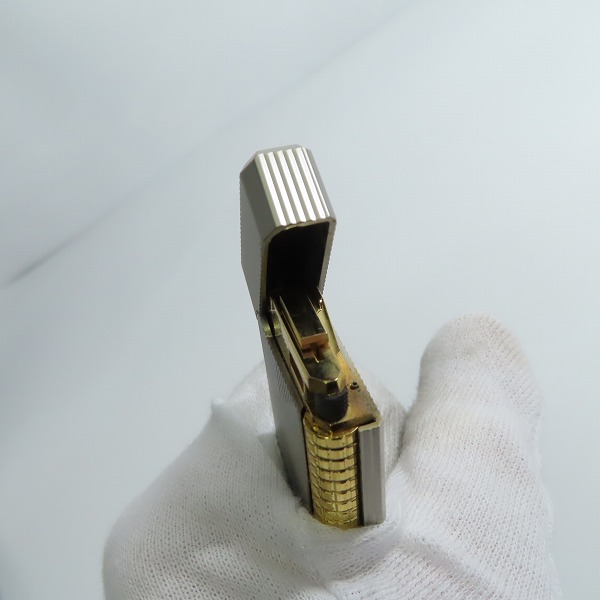 実際に弊社で買取させて頂いたGIVENCHY/ジバンシー ガスライター シルバー/ゴールドの画像 5枚目