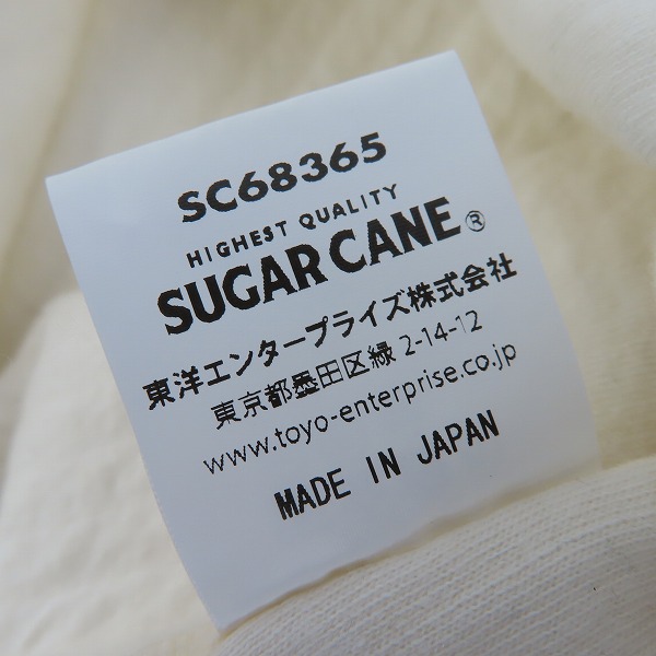実際に弊社で買取させて頂いたSUGAR CANE/シュガーケーン HOLLOW JERSEY STITCH ヘンリーネック カットソー SC68365/15-15.5の画像 4枚目