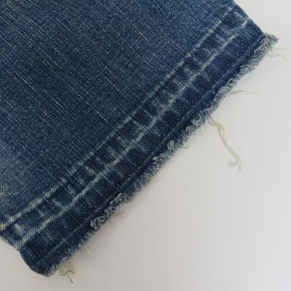 実際に弊社で買取させて頂いたkolor/カラー 裾カットオフ ストレッチ テーパード デニムパンツ/19WCM-P27123S/2の画像 5枚目