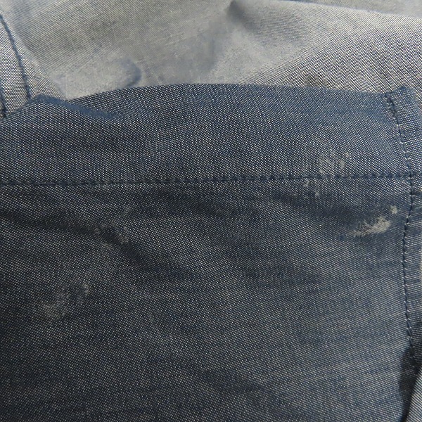実際に弊社で買取させて頂いたARMANI EXCHANGE/アルマーニエクスチェンジ SLIM FIT インディゴ デニムシャツ/XSの画像 5枚目