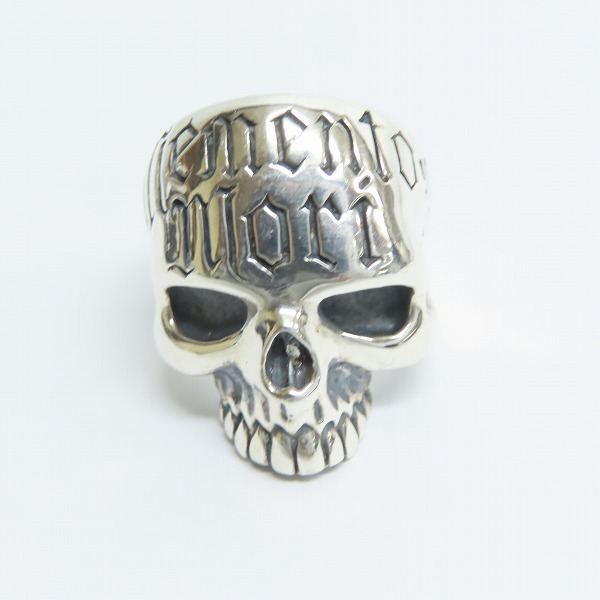 実際に弊社で買取させて頂いたCRAZY PIG/クレイジーピッグ MEMENTO MORI SKULL RING/メメントモリ スカルリング 22号の画像 1枚目