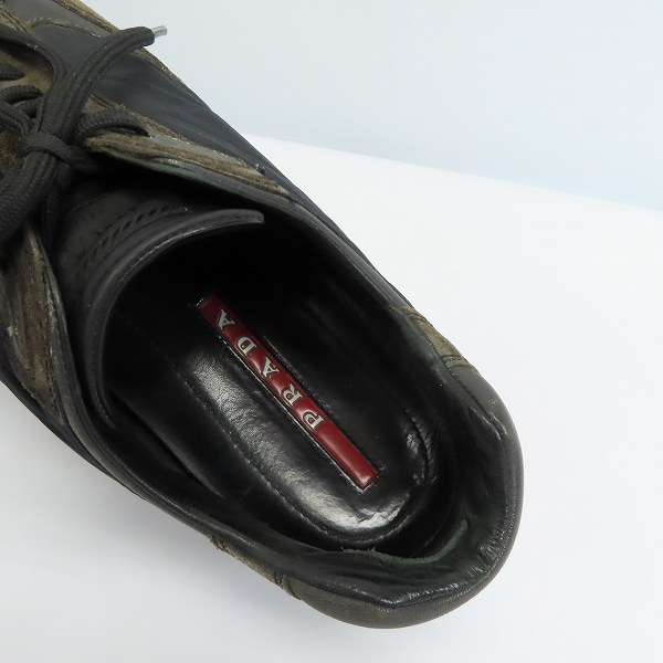 実際に弊社で買取させて頂いた【観賞用】PRADA/プラダ ローカットスニーカー レザー×ナイロン 4E2152/6の画像 4枚目