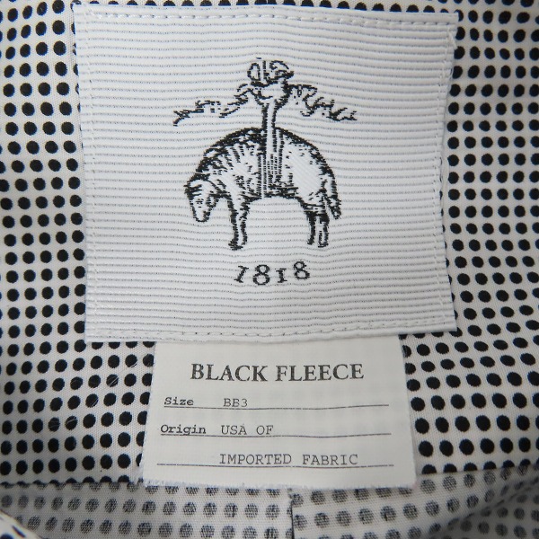 実際に弊社で買取させて頂いたBLACK FLEECE by Brooks Brothers/ブラックフリースバイブルックスブラザーズ 総柄 ロングスリーブシャツ/BB3の画像 2枚目