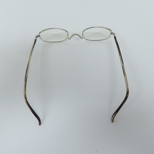 実際に弊社で買取させて頂いた金子眼鏡/カネコガンキョウ 井戸多美男作/イドタミオ 度入り メガネフレーム/アイウェア T454Rの画像 3枚目