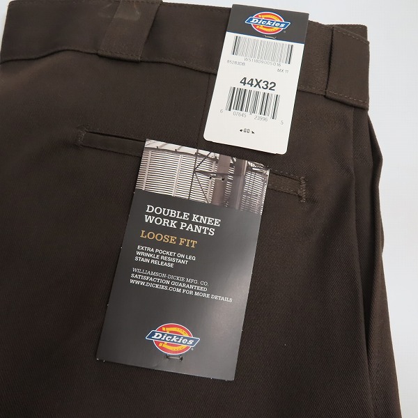 実際に弊社で買取させて頂いた【未使用】Dickies/ディッキーズ LOOSE FIT ワークパンツ ブラウン44×32の画像 8枚目