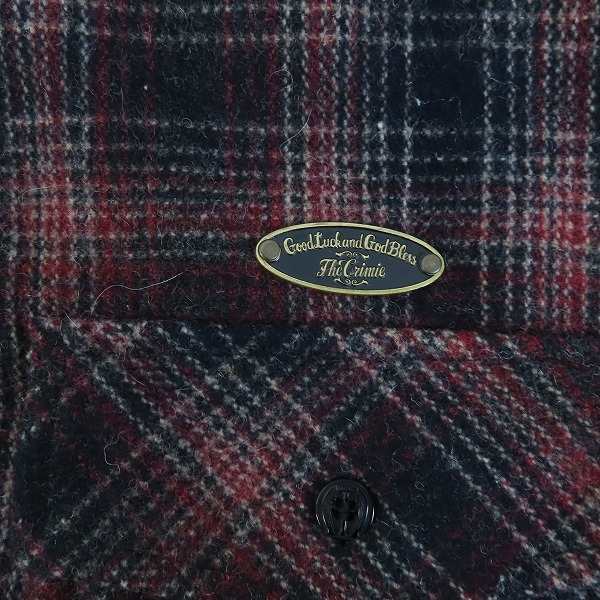 実際に弊社で買取させて頂いたCRIMIE/クライミー 長袖 チェックフランネルシャツ/Mの画像 5枚目