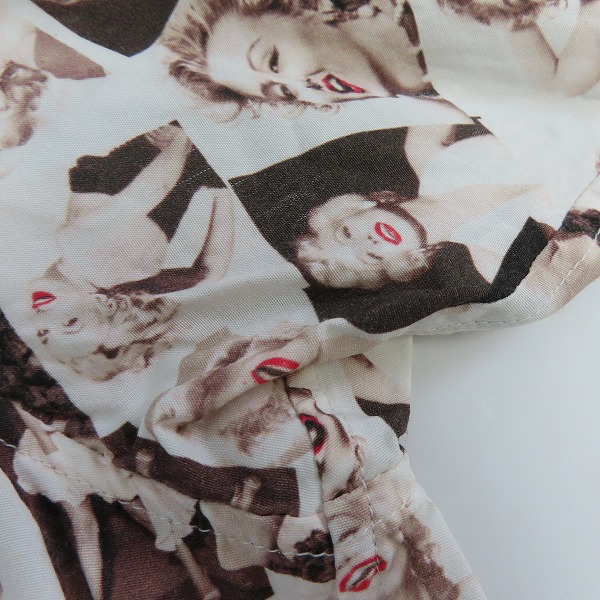 実際に弊社で買取させて頂いたHOLLYWOOD RANCH MARKET/ハリウッドランチマーケット マリリンモンロー総柄 半袖オープンカラーシャツ/2の画像 5枚目