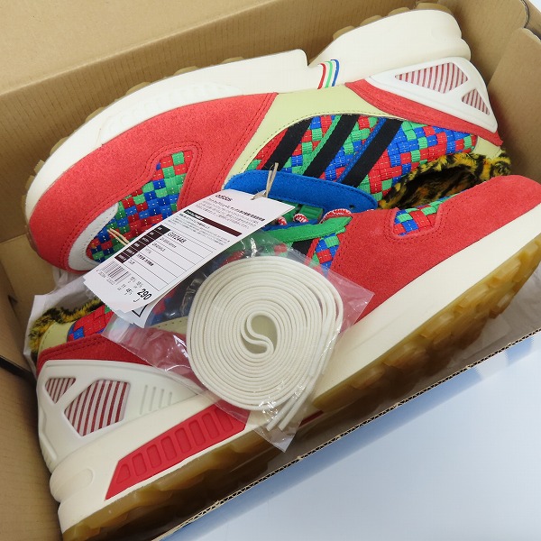 実際に弊社で買取させて頂いた【未使用】adidas×atmos/アディダス×アトモス ZX8000 HELLOGOLD/COREBLACK/RUSHRED SETSUBUN GW2448/29の画像 8枚目