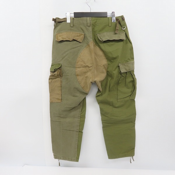 実際に弊社で買取させて頂いたuniform experiment/ユニフォームエクスペリメント 20AW FABRIC MIX CARGO PANTS カーゴパンツ UE-202005/3の画像 1枚目