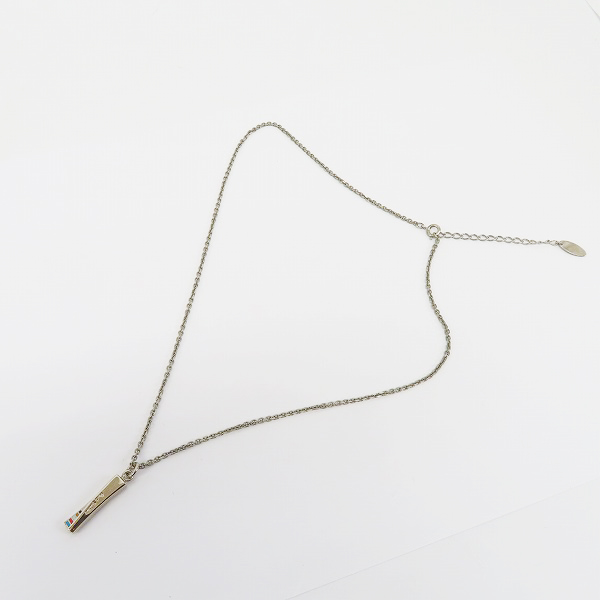 実際に弊社で買取させて頂いたPaul Smith/ポールスミス ロゴ入り 縦長ネックレスの画像 4枚目