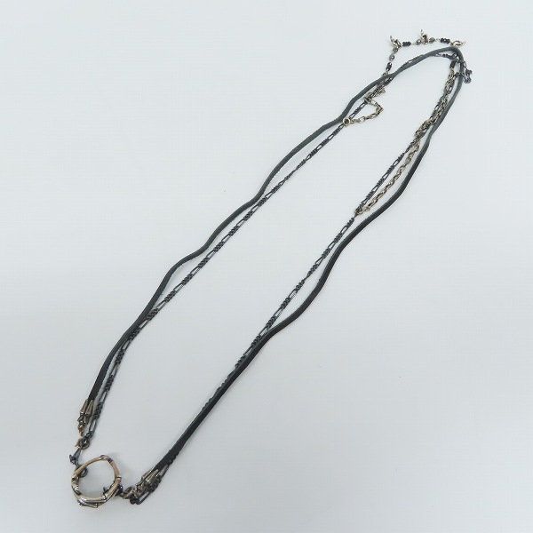 実際に弊社で買取させて頂いた【ギャラ付】Bloody Mary/ブラッディマリー Pheles フェレス チェーン＆レザー ネックレスの画像 7枚目