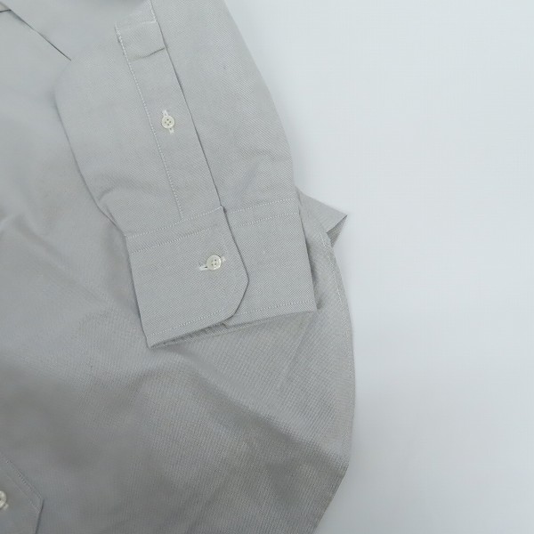 実際に弊社で買取させて頂いたBLACK FLEECE by Brooks Brothers/ブラックフリース ブルックスブラザーズ ボタンダウン 長袖シャツ グレー/BB3の画像 6枚目