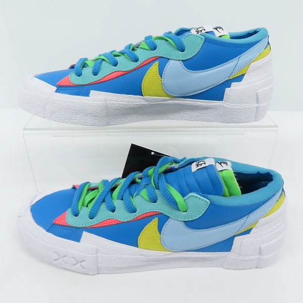 実際に弊社で買取させて頂いた【未使用】KAWS×sacai×NIKE/カウズ×サカイ×ナイキ Blazer Low Neptune Blue DM7901-400/28.5の画像 3枚目
