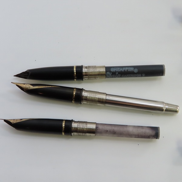 実際に弊社で買取させて頂いたSHEAFFER/シェーファー ゴールド ペン先 14K 万年筆/筆記用具 3点セットの画像 4枚目