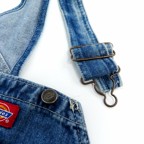 実際に弊社で買取させて頂いたDickies/ディッキーズ デニム オーバーオール/つなぎ/ツナギ 30×32の画像 3枚目