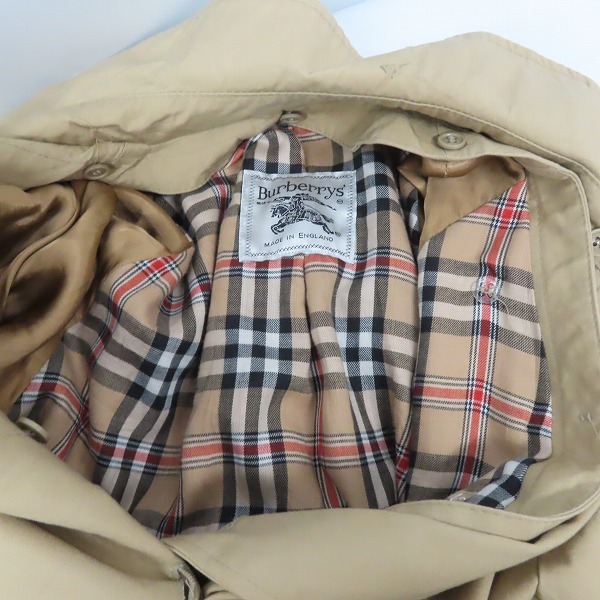 実際に弊社で買取させて頂いたBURBERRYS/バーバリーズ ノバチェック トレンチコート の画像 4枚目