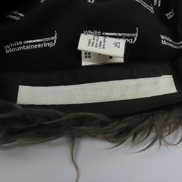 実際に弊社で買取させて頂いたWhite Mountaineering/ホワイトマウンテニアリング フェイクファーキャップの画像 5枚目