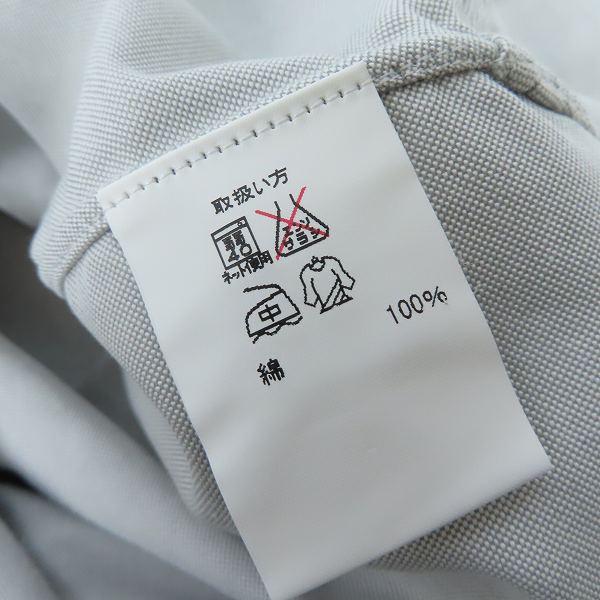 実際に弊社で買取させて頂いたBLACK FLEECE by Brooks Brothers/ブラックフリース ブルックスブラザーズ ボタンダウン 長袖シャツ グレー/BB3の画像 3枚目