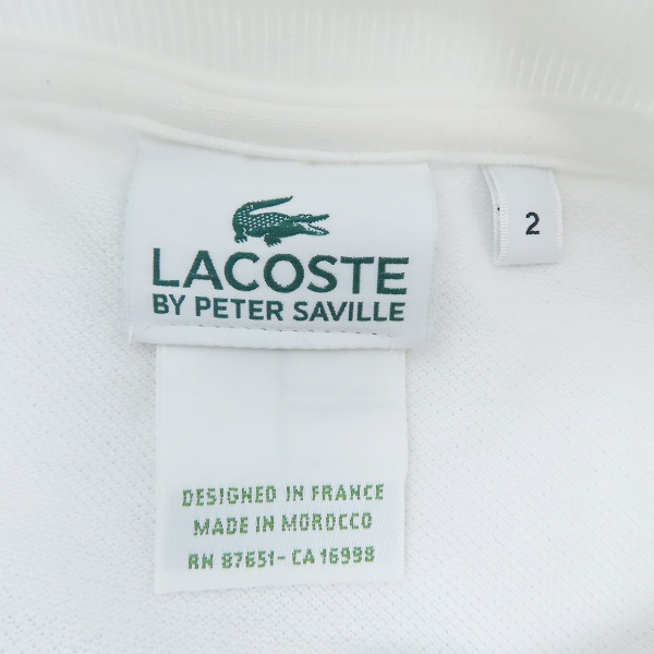 実際に弊社で買取させて頂いたLACOSTE/ラコステ byPeter Saville 限定 ホリデーコレクターズシリーズ ポロシャツ PH0639/2の画像 2枚目