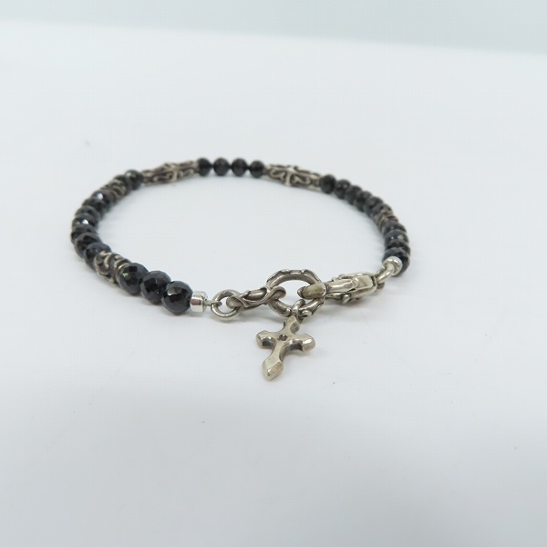 実際に弊社で買取させて頂いた【ギャラ付】Bloody Mary/ブラッディマリー ARKADIA Ritual リチュアル ブラックスピネル ブレスレット/19cmの画像 3枚目