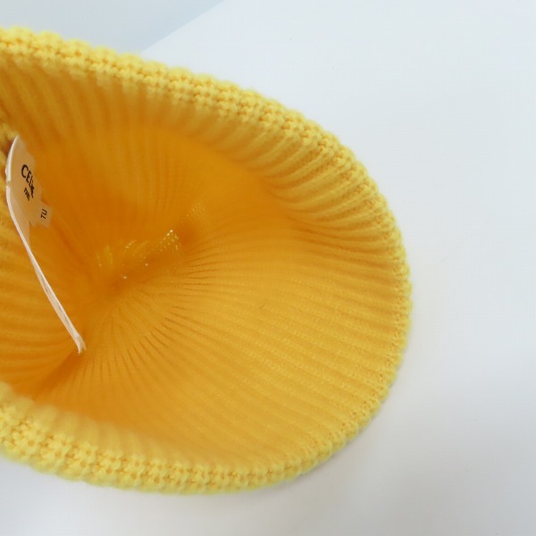 実際に弊社で買取させて頂いたCELINE/セリーヌ エンブロイダリー ビーニー ニット帽 2A61W535Q/TUの画像 4枚目