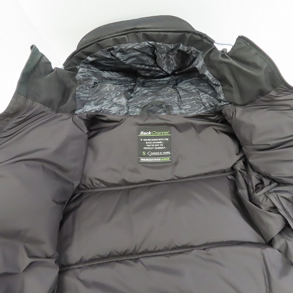 実際に弊社で買取させて頂いたBACK CHANNEL×NANGA/バックチャンネル×ナンガ HOODED DOWN JACKET ダウンジャケット ブラック/Sの画像 9枚目