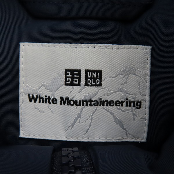 実際に弊社で買取させて頂いた【未使用】UNIQLO×White Mountaineering/ユニクロ ハイブリッドダウン オーバーサイズパーカ ネイビー Lの画像 2枚目