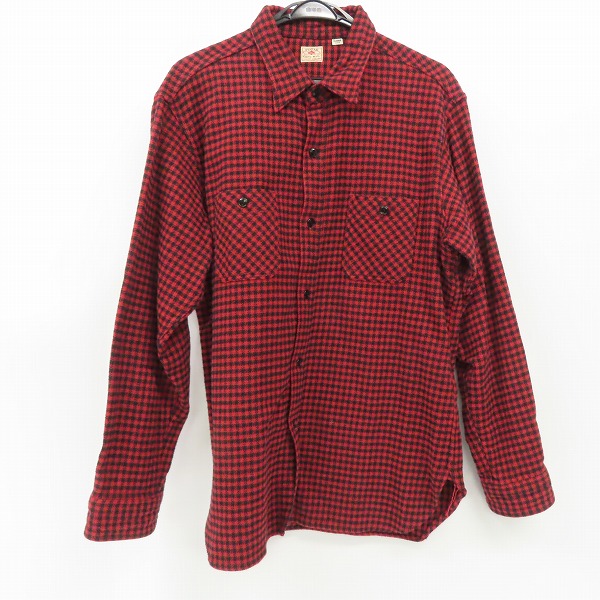 実際に弊社で買取させて頂いたSUGAR CANE/シュガーケーン チェック ネルシャツ 長袖シャツ SC28229/XL