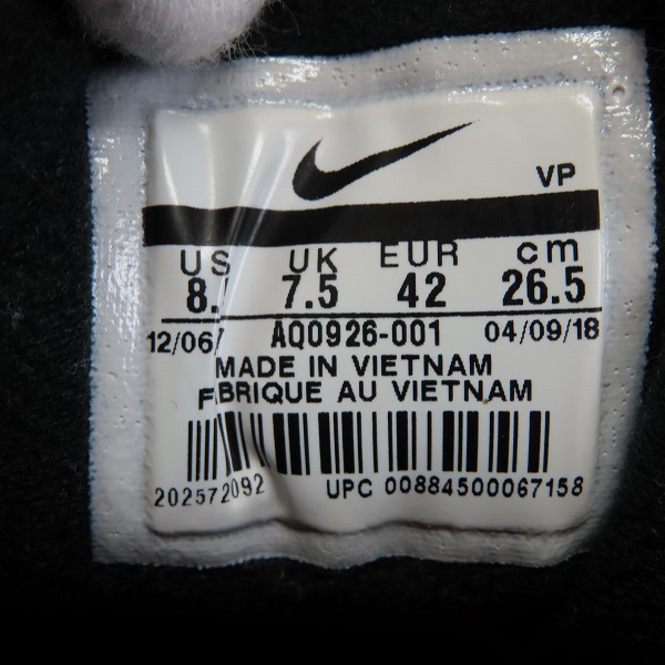 実際に弊社で買取させて頂いたNIKE×atmos/ナイキ×アトモス AIR MAX 90 PRNT エアマックス WE LOVE NIKE AQ0926-001 /26.5の画像 5枚目