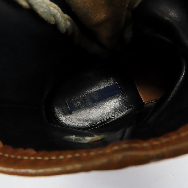 実際に弊社で買取させて頂いたMIHARA YASUHIRO/ミハラヤスヒロ 編み込み デザイン サイドジップブーツの画像 4枚目