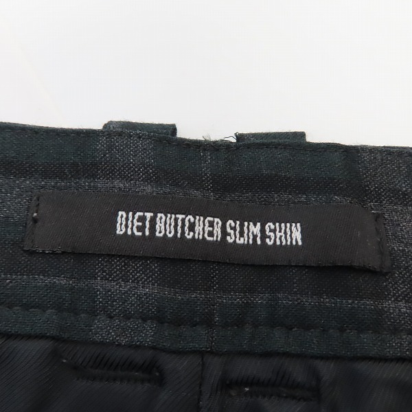 実際に弊社で買取させて頂いたDIET BUTCHER SLIM SKIN/ダイエット ブッチャースリムスキン スカート付チェックパンツ/2の画像 2枚目