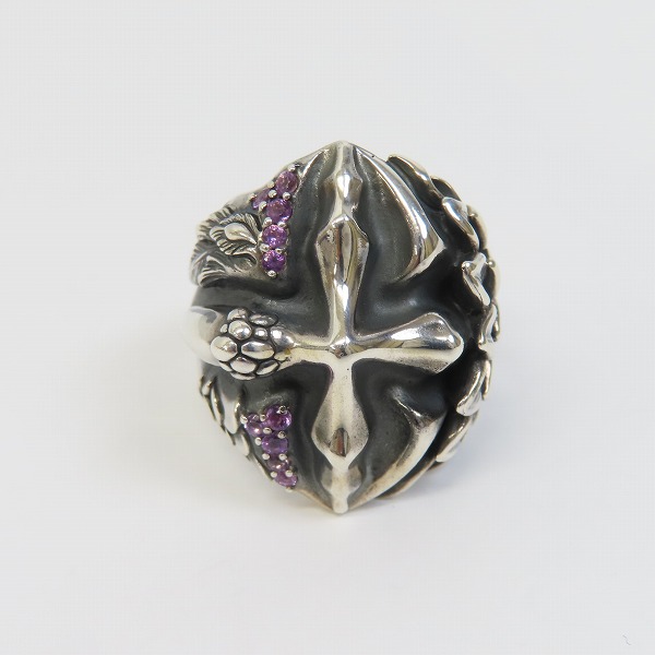 実際に弊社で買取させて頂いたBloodyMary/ブラッディマリー Obsession オブセッション リング 妄想 w/アメジスト 23.5-24号の画像 1枚目