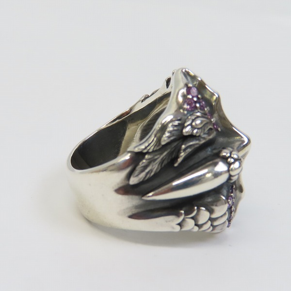 実際に弊社で買取させて頂いたBloodyMary/ブラッディマリー Obsession オブセッション リング 妄想 w/アメジスト 23.5-24号の画像 4枚目