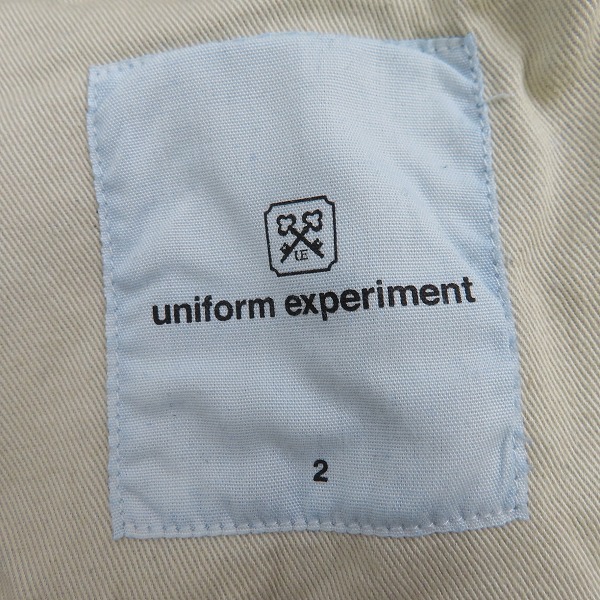 実際に弊社で買取させて頂いたuniform experiment/ユニフォームエクスペリメント 21AW ダメージデニムパンツ UE-212033/2の画像 3枚目