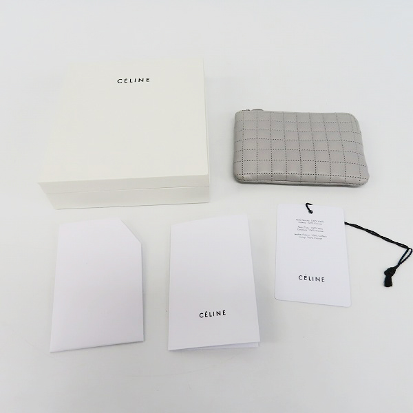 実際に弊社で買取させて頂いたCELINE/セリーヌ Cチャーム コンパクトジップウォレット 10B663BFL.19BRの画像 9枚目
