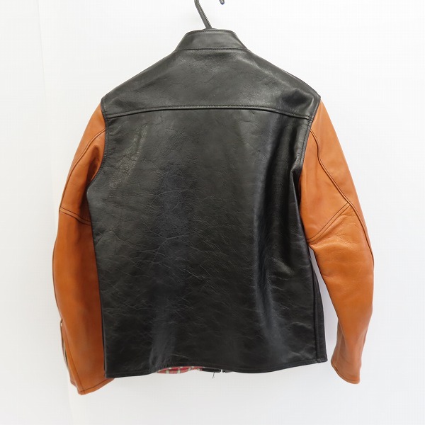 実際に弊社で買取させて頂いたSUGARCANE×MISTERFREEDOM/シュガーケーン×ミスターフリーダム MFSC Bronco Chanp レザージャケット SC80202/38の画像 1枚目