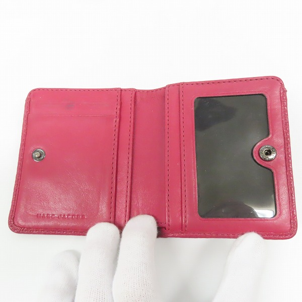 実際に弊社で買取させて頂いたMARC JACOBS/マークジェイコブス レザー 二つ折り財布/コンパクトウォレットの画像 3枚目