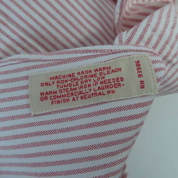 実際に弊社で買取させて頂いたBrooks Brothers/ブルックスブラザーズ ストライプ  B.D.シャツ/Lの画像 5枚目