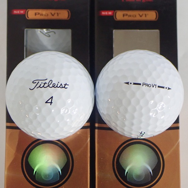 実際に弊社で買取させて頂いた【未使用】Titleist/タイトリスト PRO V1 ホワイト ゴルフボール 2スリーブ(6個)の画像 1枚目