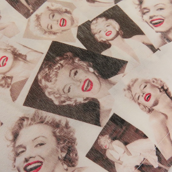 実際に弊社で買取させて頂いたHOLLYWOOD RANCH MARKET/ハリウッドランチマーケット マリリンモンロー総柄 半袖オープンカラーシャツ/2の画像 6枚目